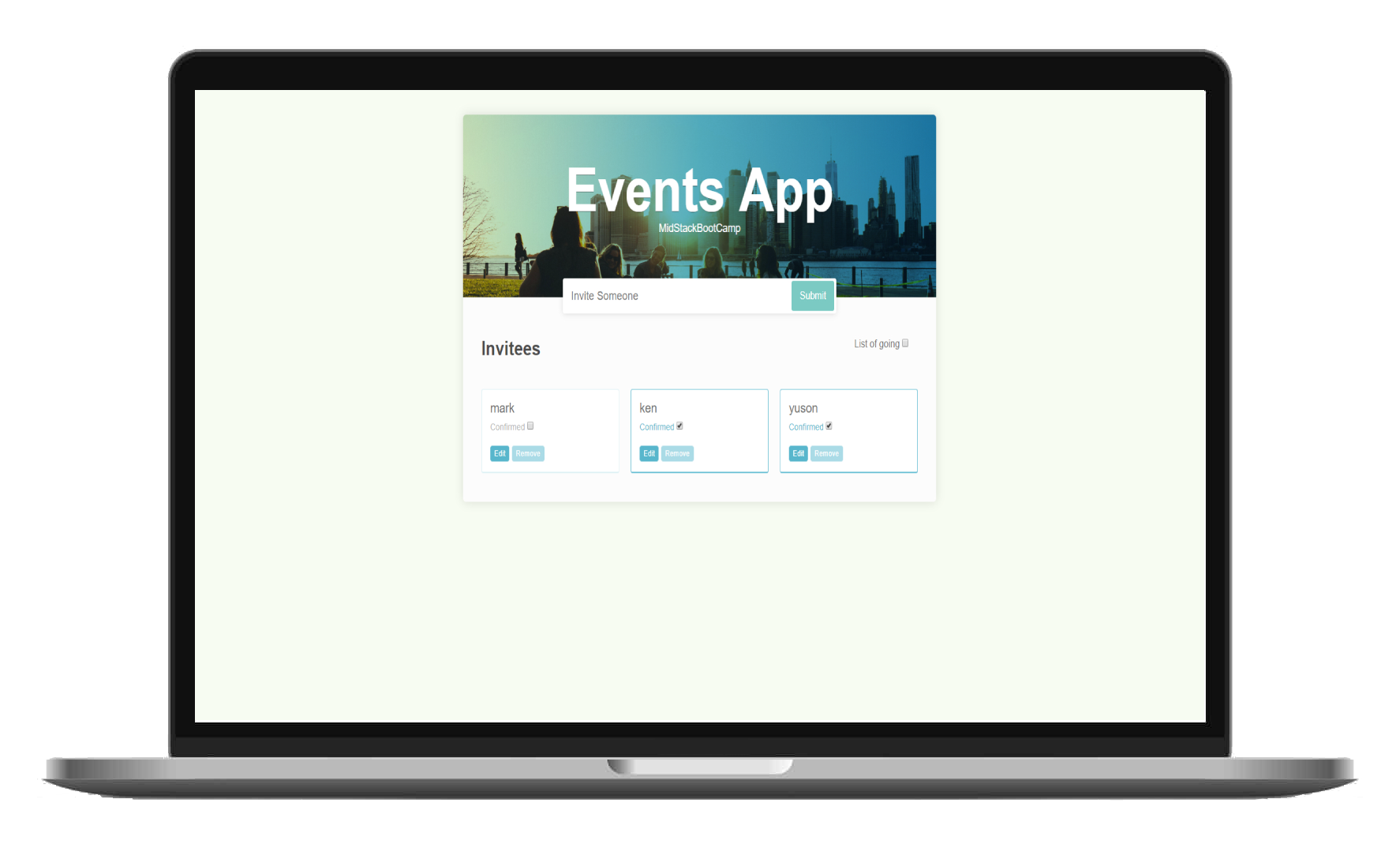 event manager app